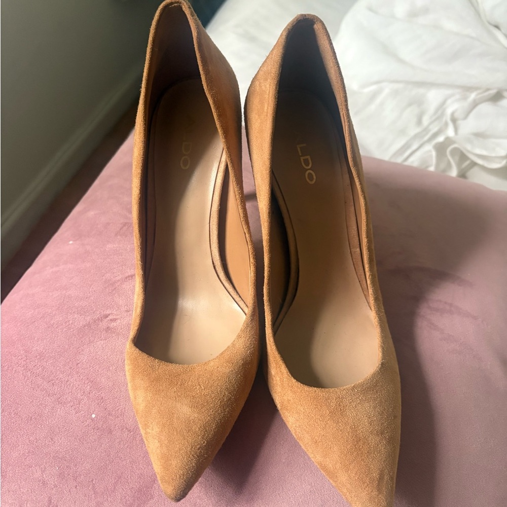 Aldo Women's Brown Suede Heels